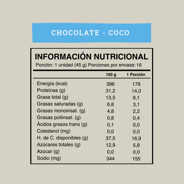 Wild Protein Vegana Chocolate Coco 16 unidades - Imagen 2